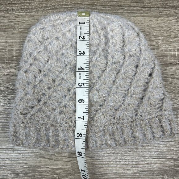 Handmade New Hobbii Metallico Braided Soft Virgin Wool Knit Winter Beanie S/M - Picture 5 of 6